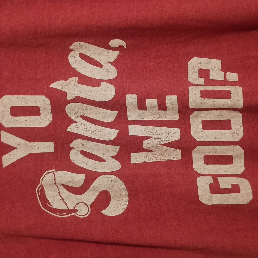 Tultex 'Yo Santa, We Good?' Unisex Christmas Shirt L - Picture 2 of 5